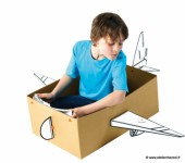 Activit crative pour enfant  : crer un avion avec accessoires rutilisables