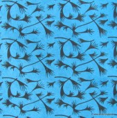 papier déco lokta nepalais bleu twist marron - détail
