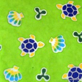 papier décoratif artisanal murier tortue verte