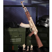 Maquette Bois Fusil d'assaut AK47 43cm Puzzle 3D de 315 pièces LQ901 Rokr