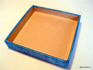 Tuto DIY Fiche pour fabriquer boite en carton - décoration papier intérieur couvercle