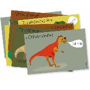 Cartes d'invitation Fête Dinosaure X8
