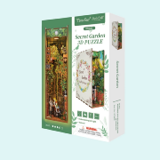 Kit Maquette Book Nook à fabriquer Enfants en Forêt 18x8x24.5 cm HTQ122 Serre-livres Secret Garden Miniature 3D