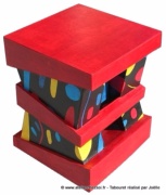 Le Tabouret en Carton Halli de Jolle - Dcoration papier npalais color