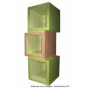 Module en Carton Hubi ralis par Anne - Dcoration peinture vert pistache