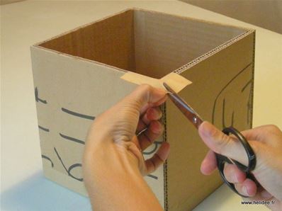 Tuto DIY Fiche pour fabriquer boite en carton - kraftage angle 4