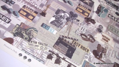 Feuille de papier italien motif Cinéma - Garanties