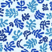 Détail feuille papier lokta motif algues bleues fait main au Népal - Papiers de Atelier Chez Soi