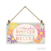 Pancarte Les choses les plus Simples les plus Belles 12x22cm Carton