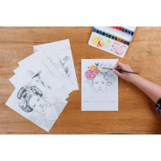 Bloc de coloriage Les femmes 20 feuilles A4 250g Odélia E. Colin Clairefontaine