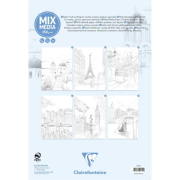 Bloc de coloriage Les villes 20 feuilles A4 250g Odélia E. Colin Clairefontaine