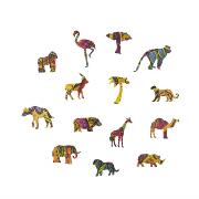 Puzzle en Bois Girafe Amusante 120 pièces 30x26 cm Creatif Wood