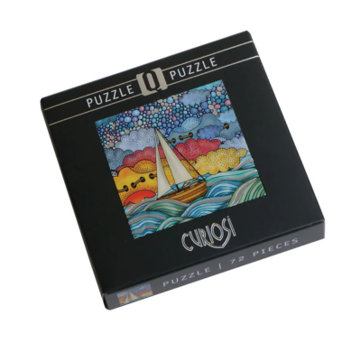 Mini-Puzzle Q Casse-tête Silver-2 Voilier 72 pièces 12.5x12.5 cm Curiosi