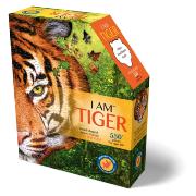 Puzzle en Forme Tête de Tigre 550 pièces 71x68 cm I AM Madd Capp