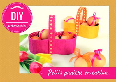 Tuto fiche creative panier en carton DIY