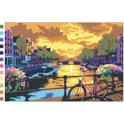 Kit Coloriage Mystère City Sunset 12 Marqueurs Acrylique Graph'It Go et 8 Cartes
