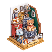 Mini-Kit Maquette Bois Maison miniature Salon Warm Corner 7x7x9 cm DS028 Rolife