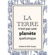 Carte postale Belles Citations Terre Pas planète Quelconque 15x21 cm Kiub