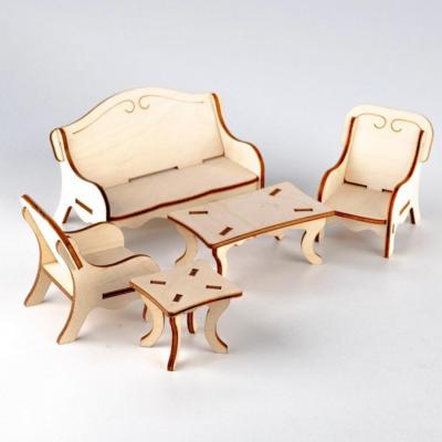 Set de Meubles Salon Fauteuils Table basse à construire Bois Munda Mundi