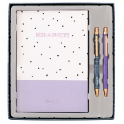 Kit écriture 2 crayons et Cahier 154p Notes et Objectifs Mr Wonderful