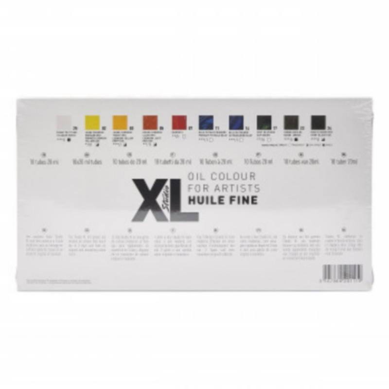 Coffret Peinture Huile Fine XL Pébéo Studio 10x20 ml + un pinceau - Perles  & Co