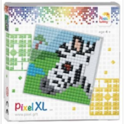 Kit Tableau en Pixels XL Zèbre 12x12 cm 529 Pixels Pixel Hobby