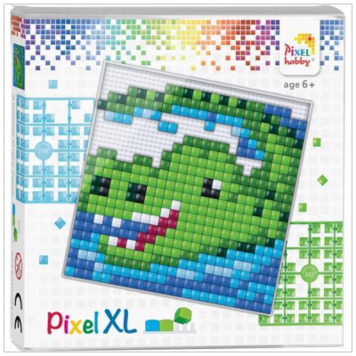 Kit Tableau en Pixels XL Crocodile 12x12 cm 529 Pixels Pixel Hobby