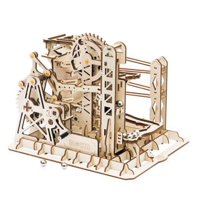 Maquette en bois Circuit à billes 25 cm LG503 260 pièces Rokr