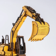 Maquette Engin Chantier Pelleteuse Excavateur 21cm Puzzle 3D 395 pièces TG508K Rokr