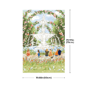 Puzzle 1000 pièces Fontaine 50x75cm PT001 Spring Fountain Joypiece Rolife