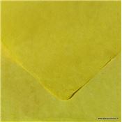 Papier népalais uni couleur Jaune Citron Feuille 50x75 cm Lokta Fait-main