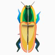 Insecte Scarabée de Madagascar en carton 15 cm Décoration 3D Studioroof
