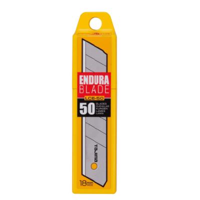 50 Lames de cutter professionnelles extra-fortes 18 mm Endura Tajima