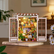 Kit Maquette 3D à fabriquer Coin Secret Fleuri 15x14x18 cm TGE04 Secret Bloomy Nook 246 pièces Miniature Rolife