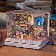 Kit Maquette Sonore La Boutique de Magie 18x14.5x15.4 cm TQ403 6 Effets sonores House Magic Shop Miniature 3D