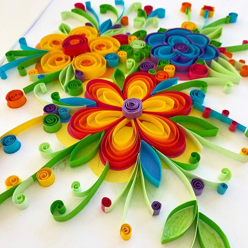 Kit Quilling Art Coeur Fleurs Art et Créations Sentosphère