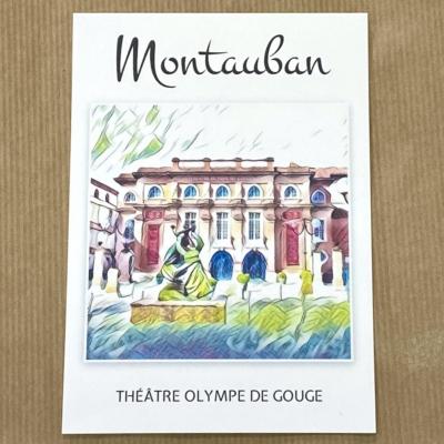 Carte postale Montauban Théâtre Olympe de Gouges 10.5x14.8cm Collection 2 Hélidée