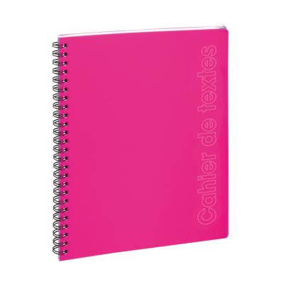 Cahier de Texte Sporty 17x22 cm Spirale métal ROSE Exacompta