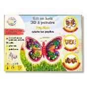 Kit créatif en Bois à peindre Papillon Creatif Wood