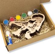Kit créatif en Bois à peindre Dinosaure T-Rex Creatif Wood