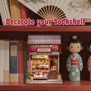 Kit Maquette Boutique Japonaise Eventails Tsukino Eogi Dou 14x14x19 cm CWGC216 Cutebee