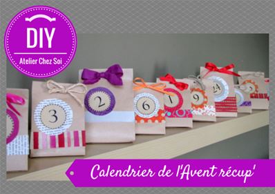 Tuto Calendrier de l'Avent - Pochette papier kraft