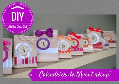 Tuto Calendrier de l'Avent - Pochette papier kraft