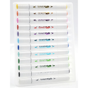 Marqueurs Acrylique Graph'It Go 12 couleurs Essential Double-Pointe Sans amorçage