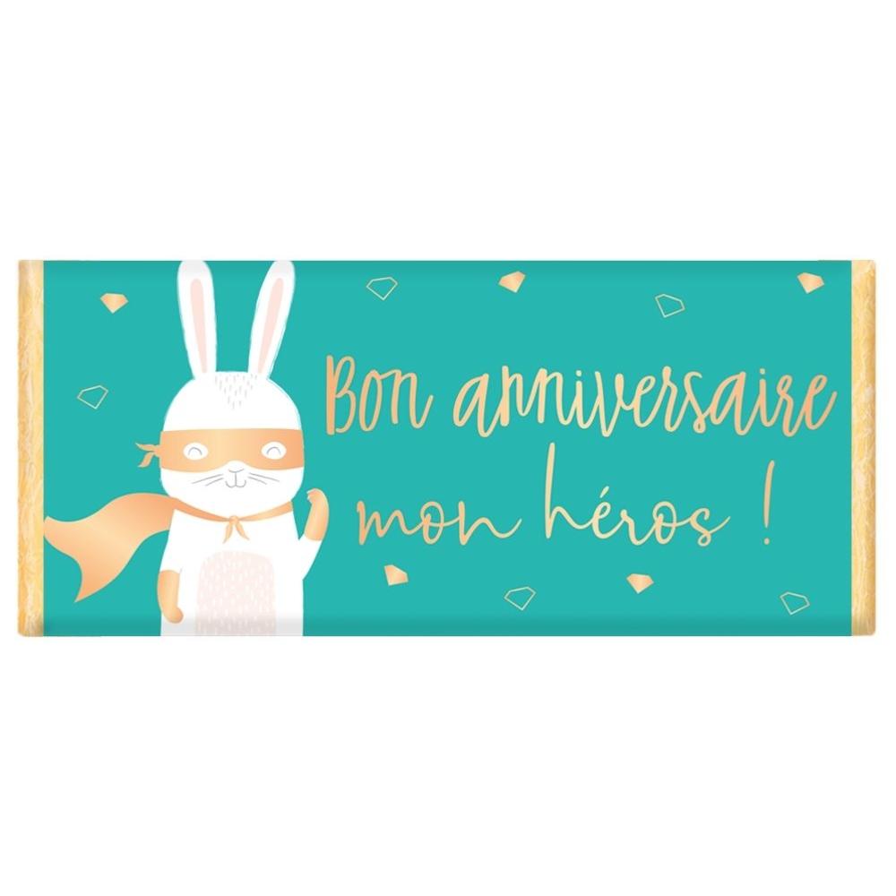 Tablette Chocolat Bio Bon Anniversaire Mon Super Heros