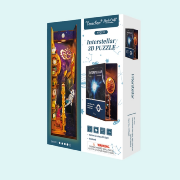Kit Maquette Book Nook à fabriquer Interstellar 18x8x24.5 cm HTQ110 Serre-livres Espace Miniature 3D