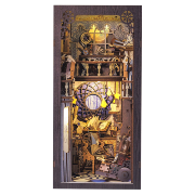 Kit Maquette Book Nook Nebula Common Room 18x11x23 cm HCB104 Serre-livres 3D avec Vitre anti-poussière