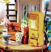 Kit Maison miniature Loft bombé Maquette Tube à fabriquer H 25 cm DS001