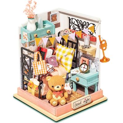 Mini-Kit Maquette Bois Maison miniature Chambre 7x7x9 cm DS016 Rolife