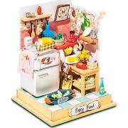 Mini-Kit Maquette Bois Maison miniature Cuisine 7x7x9 cm DS015 Rolife